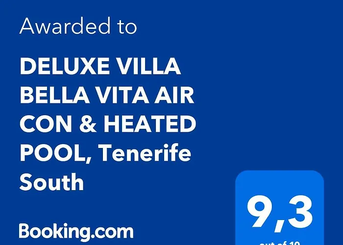 Deluxe Bella Air Con & Heated Pool, Tenerife South * Chayofa