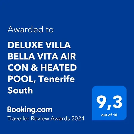 Deluxe Bella Air Con & Heated Pool, Tenerife South * Chayofa